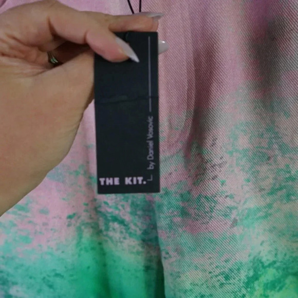 The Kit. Womens Cropped Alexa Jeans Size 4 NWT Sunset Fog Straight leg High Rise - Picture 5 of 8